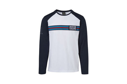 Long sleeve shirt, white/blue MARTINI RACING Collection