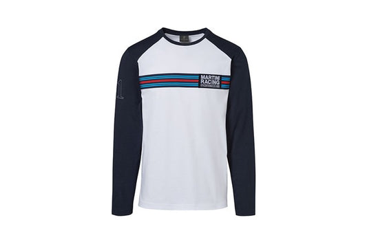 Long sleeve shirt, white/blue MARTINI RACING Collection