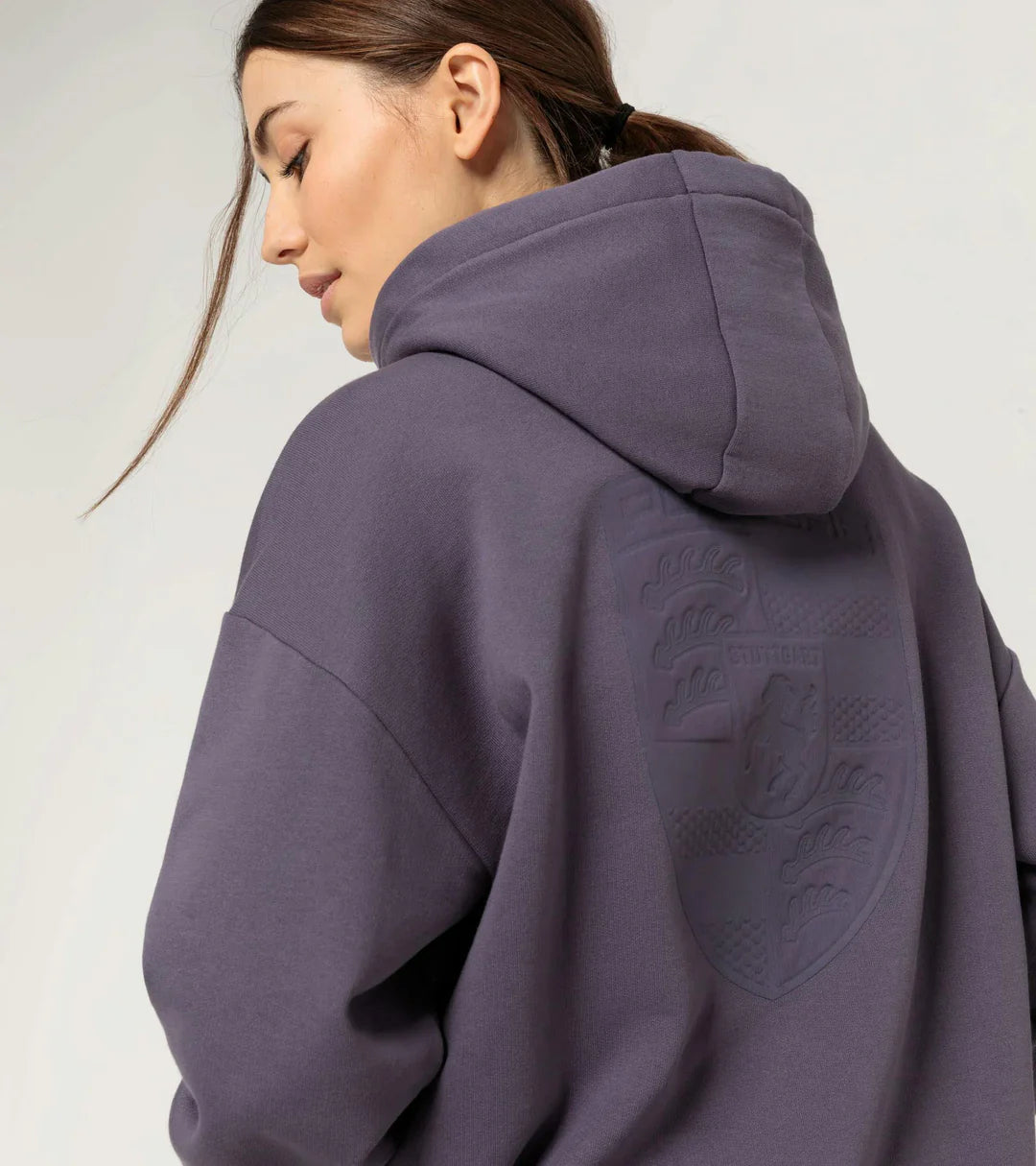 Porsche Women's Purple Crest Hoodie - Essential