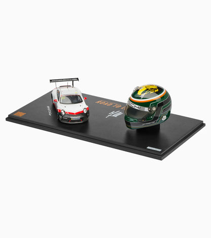 Porsche 911 GT3 Cup and Michael Fassbender helmet No 1 – Limited Edition 1:43