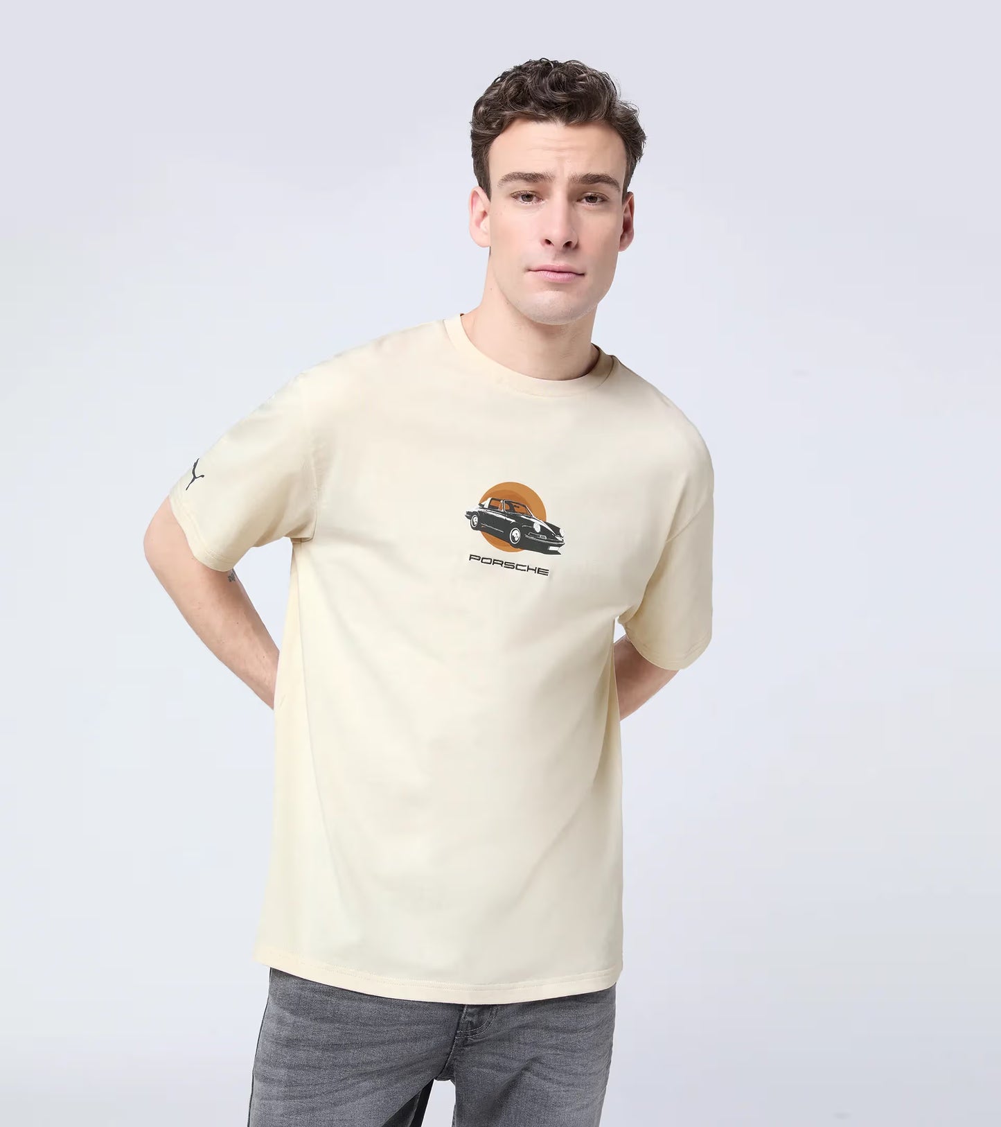 T-Shirt, 911 Targa 60Y, Beige