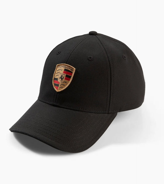 Crest black baseball cap